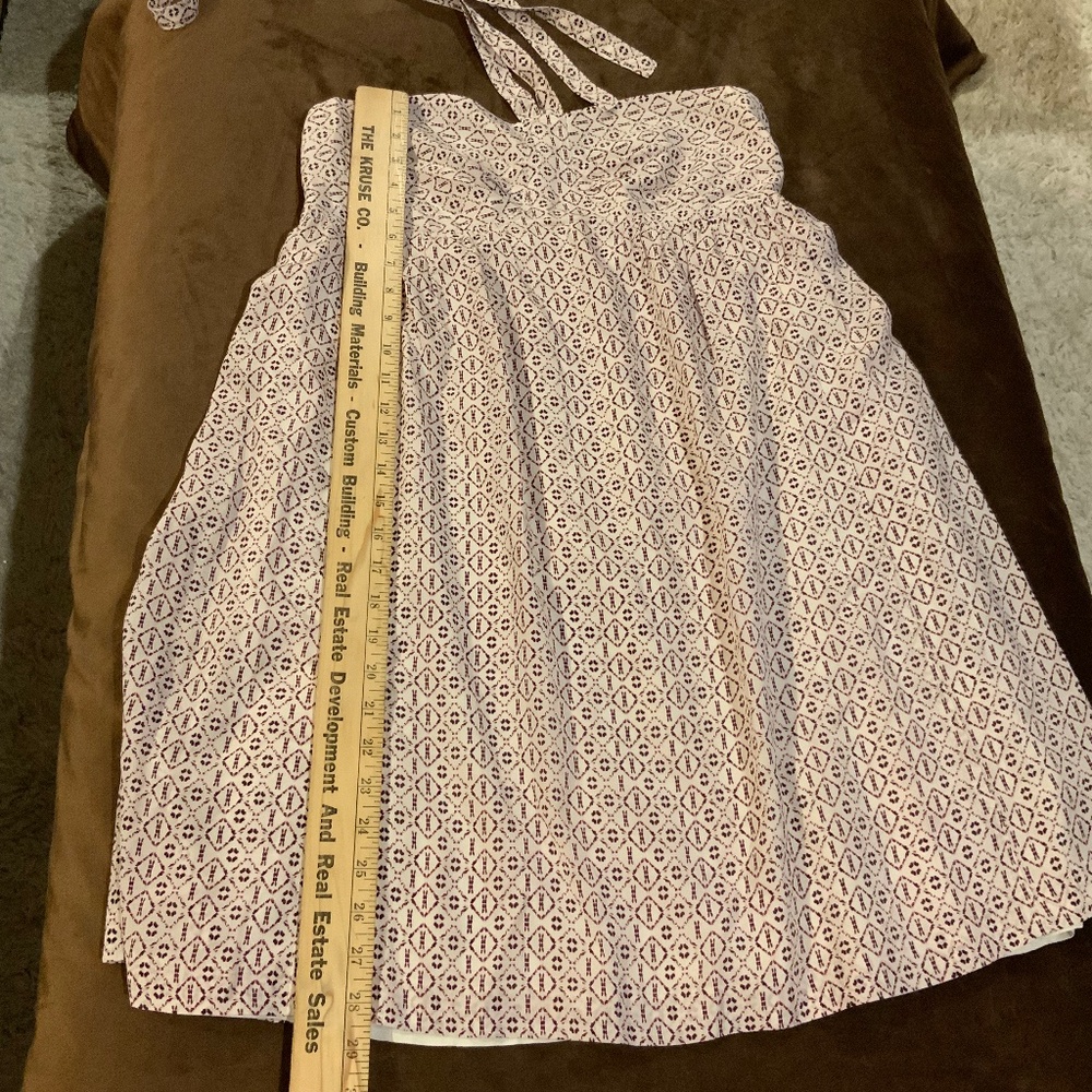 Madewell White Maroon 8 Silk Convertible Dress Twee Scandi Girl lightweight - Picture 8 of 15